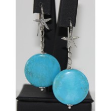 Orecchini argento e turchese Orecchini argento e turchese